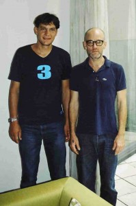 Mit Michael Stipe von R.E.M. in Wien.