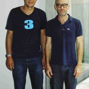 Mit Michael Stipe von R.E.M. in Wien.